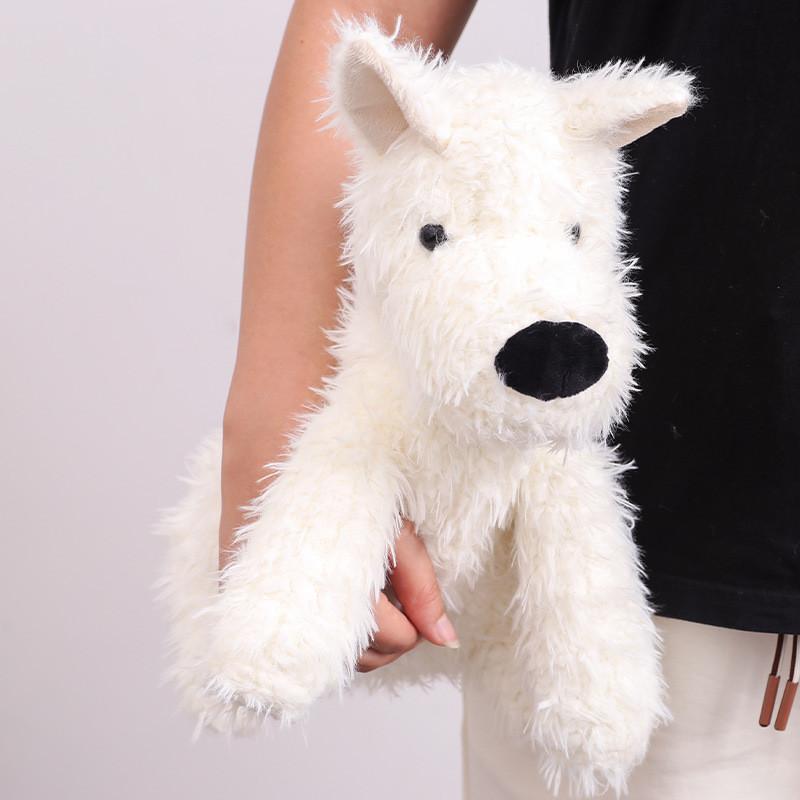 Cute Cartoon White West Highland Dog Plush Toy Doll For Dog Lovers