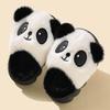 Children's Winter Fluffy Panda Slippers – Warm Cotton for Boys and Girls