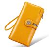 Women's High-end Genuine Leather Wallet Long Cowhide Wallet Anti-theft Brush Retro Wallet