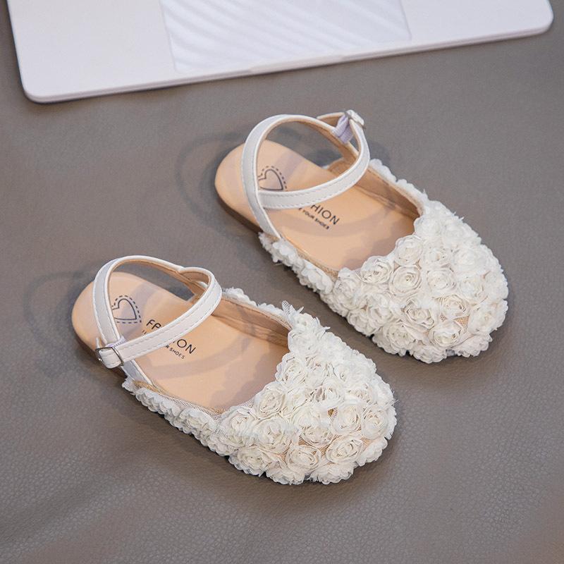 Fashion Child Sandals New Summer Comfort Girls Shoes Soft Sole Exquisite Anti Slip Princess Shoe Elegant Temperament Kid Shoes