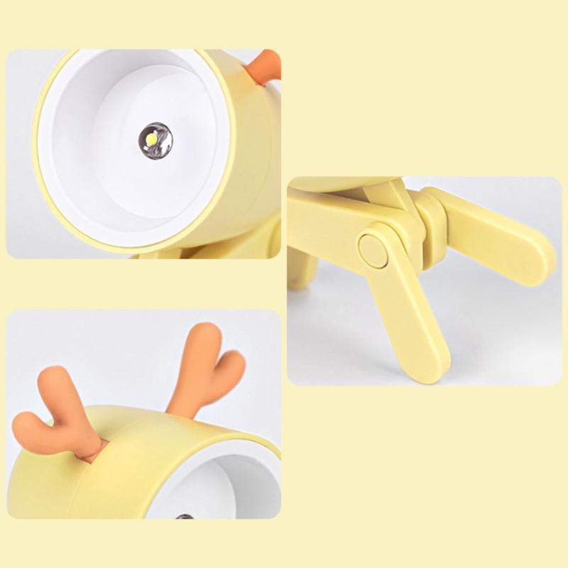 Mini Puppy Desk Lamp for Night Reading Deer Night Light Table Lamp Cute Table Pet Puppy for Baby Girl Women
