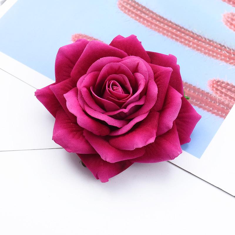 50/100 Pieces Artificial Flowers for Home Decoration Wedding Bridal Accessories Clearance Diy Gifts Boxes Scrapbook Bride Brooch
