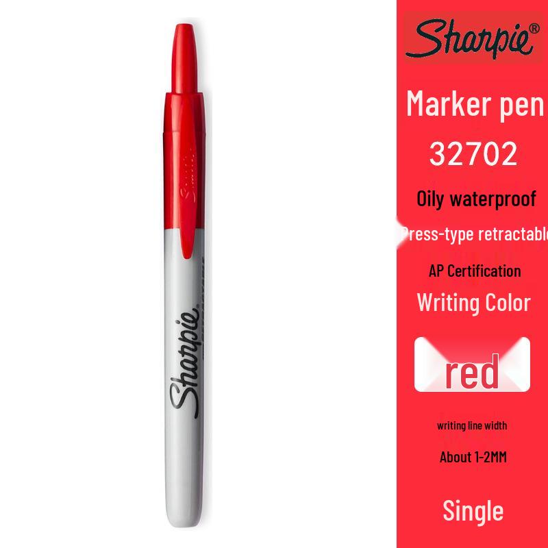 Sanfu Sharpie 32701 Oily Retractable Press Pen Marker