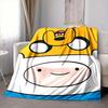 1pc Adventure Time Finn Flannel Blanket, Soft Skin-Friendly with Digital Printing, Various Sizes Available for Family, Friends, Birthday, 143