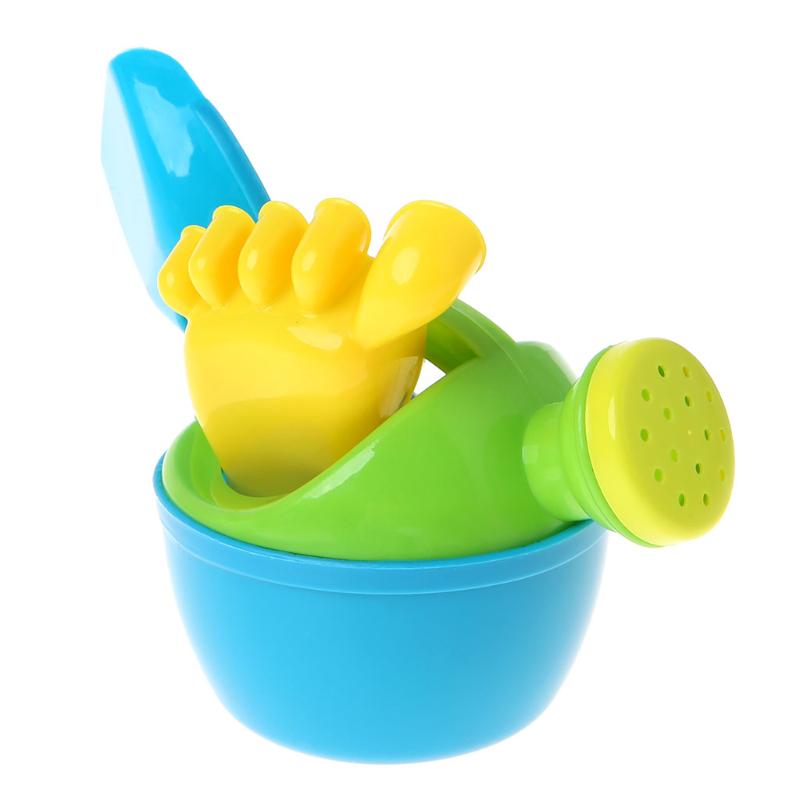 1set Kids Flower Pot Sand Beach Toys Baby Bath Water Toys Educational Tool WRDE