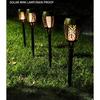 Solar Flame Torch Light With 12 Led For Garden And Patio Outdoor Decor