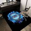 1pc BBS Rolevoice Agency Home Office, Durable Polyester Floor Mat with Easy, Office Decor, Urban Style, Nonslip Backing