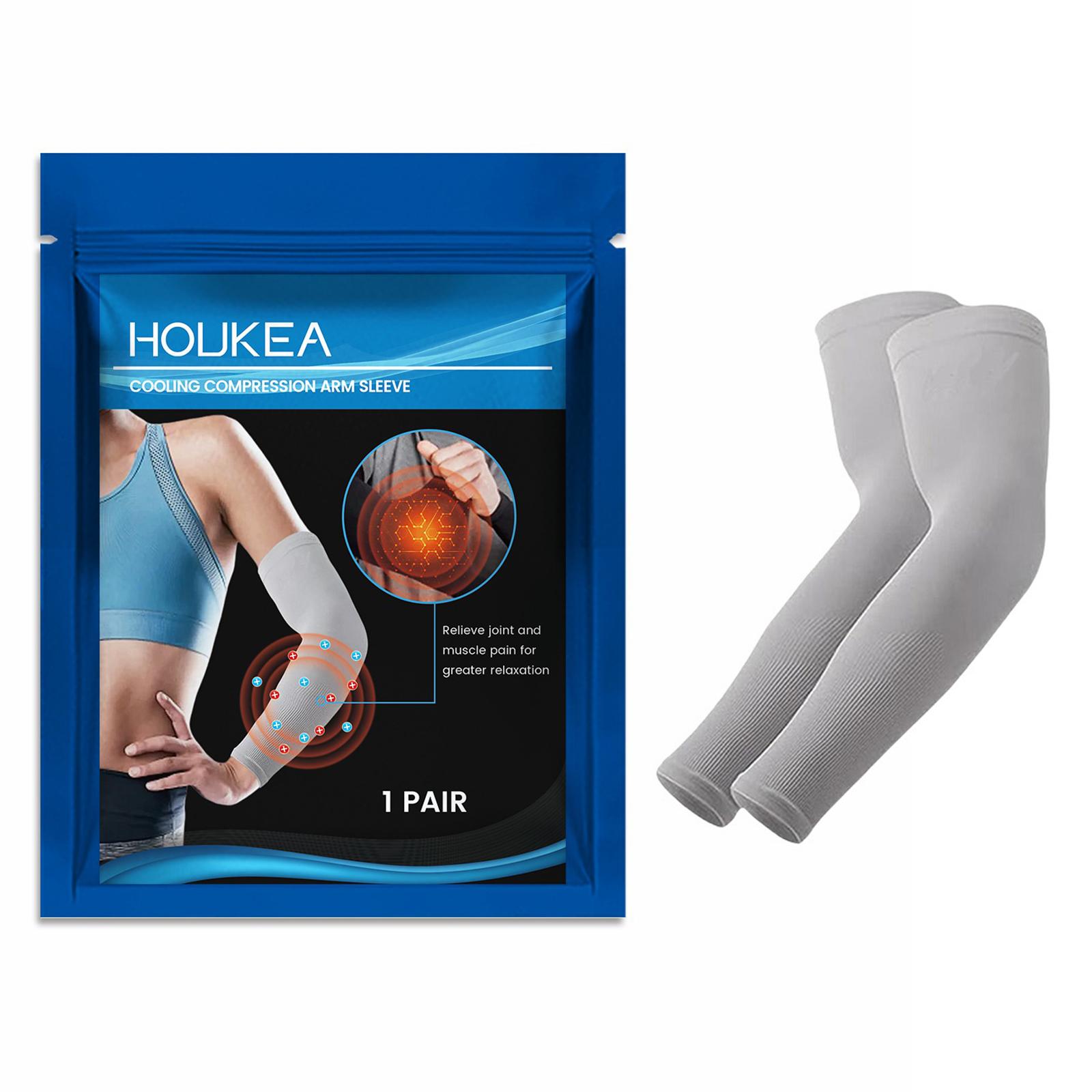

HOUKEA HK-B05-0046-01 Cooling Compression Arm Sleeves For Joint Discomfort Relief/Daily Nourishing Care A