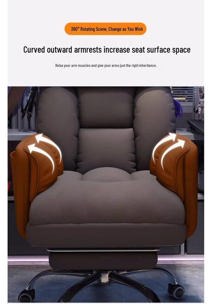 Reclining Ergonomic Computer Chair for Home and Office