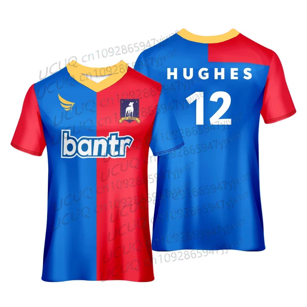 MDHAO xin nan zhuang  3D txu Zomer Mannen Vrouwen Amerikaanse TV-serie Roy Kent NR.6 Jamie Tartt Voetbalshirt Sneldrogend Sport Plus Size T-shirt 6XL