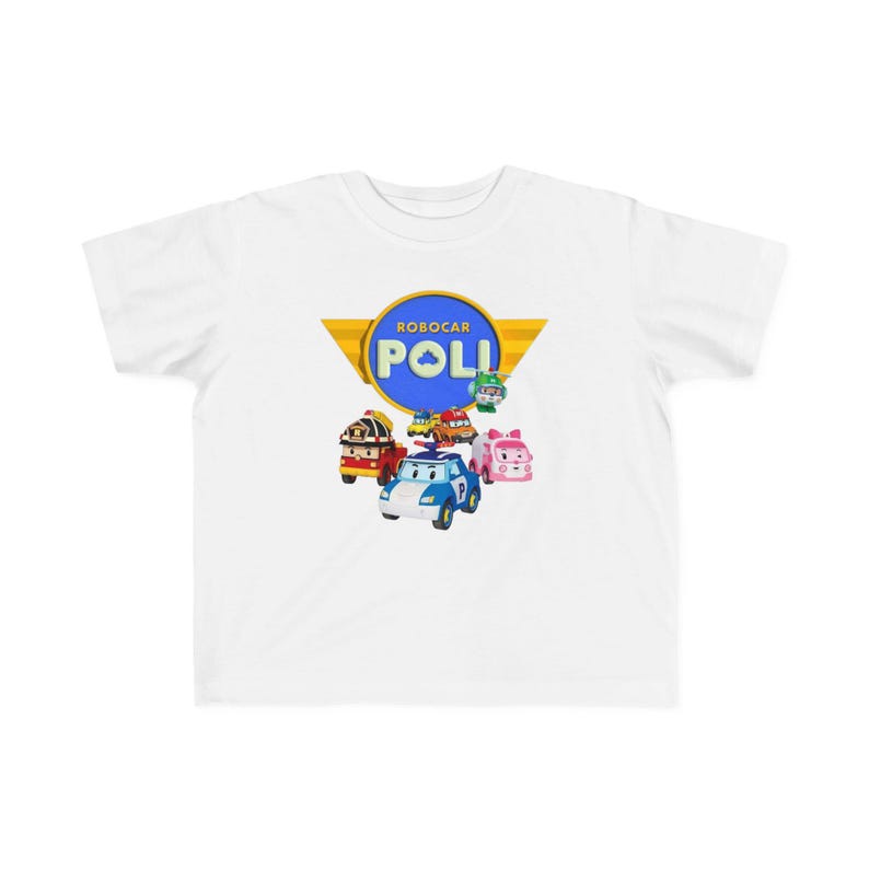 Robocar Poli Toddler Tee: Soft Cotton Cartoon Children s T-Shirt 100