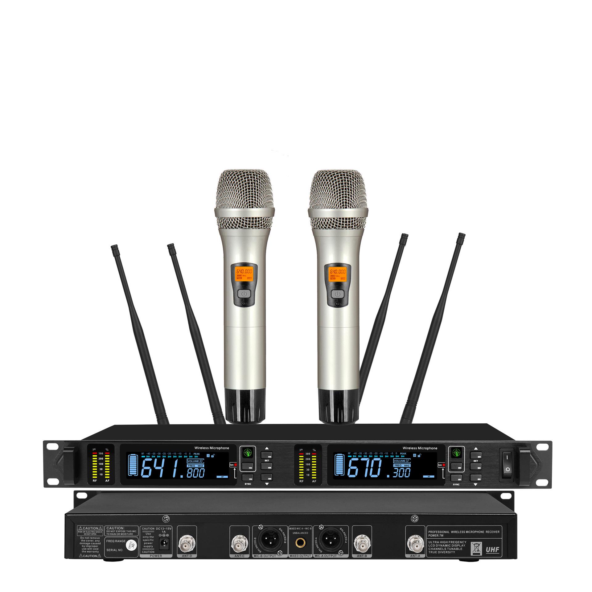 

Dual Wireless Splitter Microphone System - In Stock UK Power Supply