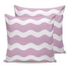 Navy Blue White Stripes Waterproof Pillow Cover Home Office Decoration Pillow Case Chair Sofa Cushion Cover