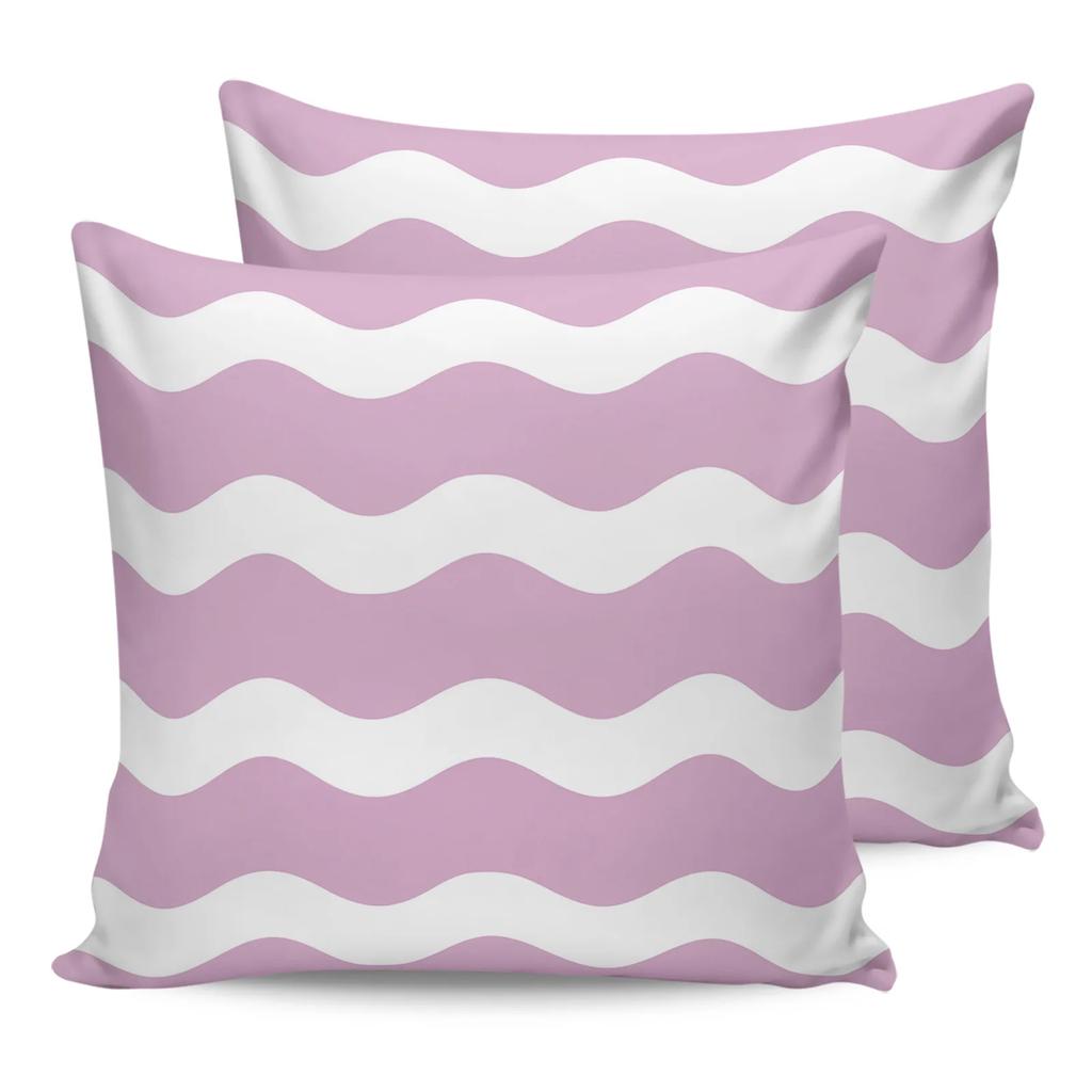 Navy Blue White Stripes Waterproof Pillow Cover Home Office Decoration Pillow Case Chair Sofa Cushion Cover