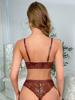 Nová 2024 Krajka Sexy Dámská Podprsenková Sada Módní Push Up Kontrast Dámská N Sada Spodního Prádla Jednobarevná
