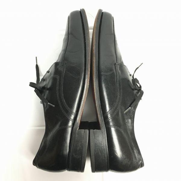 80s Vintage 1985 FLORSHEIM U-Tip Business Shoes Black Size 9.5D 27.0 Men's(USED)