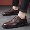 2025 New Fashion Men's Casual Leather Shoes Men's Business Formal Leather Shoes Retro Comfort Casual Men Shoes Zapatillas Hombre