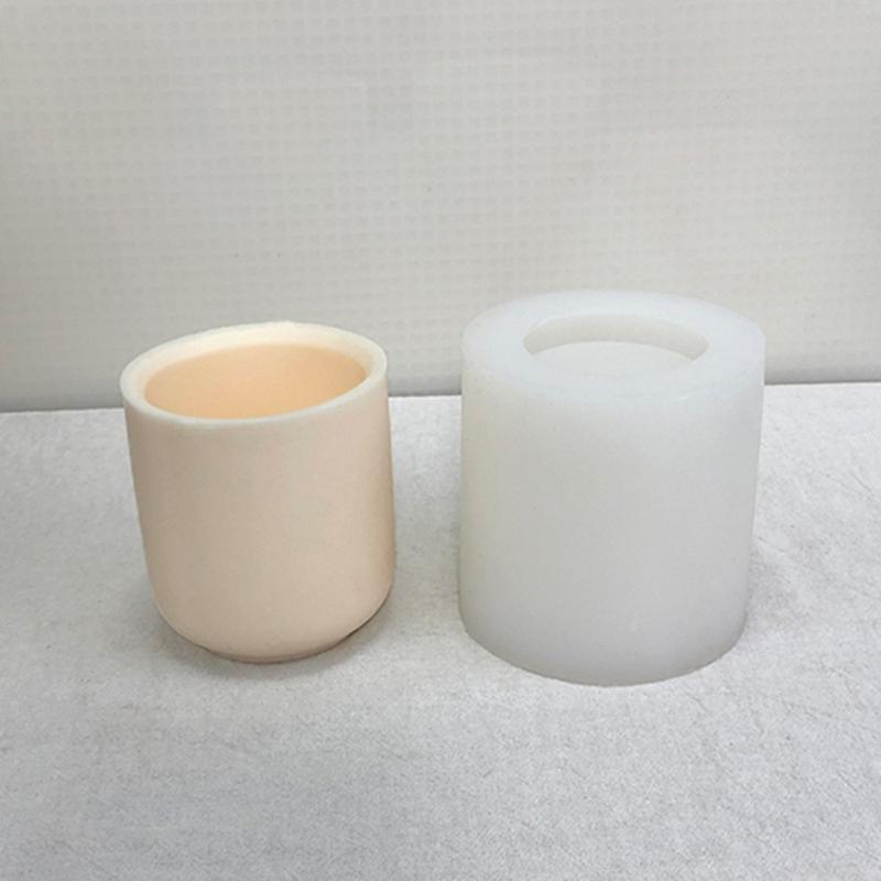 DIY Casting Mold Cylinder Candle Mold Cylinder Silicone Crafts 3D Geometric Mold