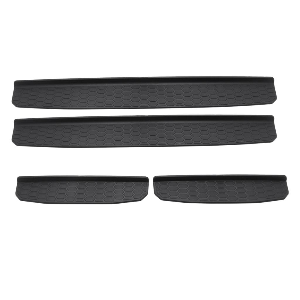 For Jeep Wrangler JL 4-Door ABS Inside Door Sill Scuff Plate 4pcs 2018-2019