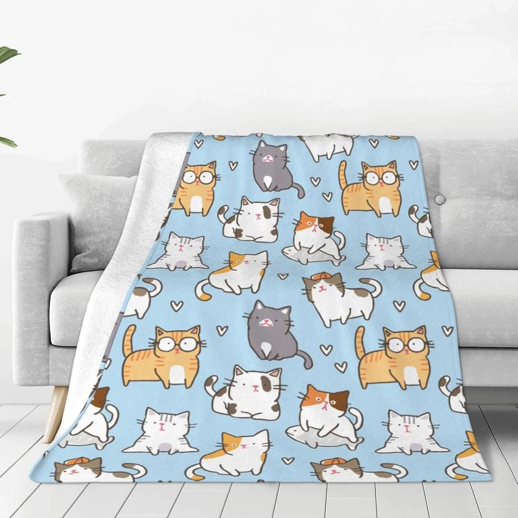 Weißer Tiger Überwurf Dünne Decke Tiere Bedruckt Leicht für Sofa Heimdeko Geschenk für Löwen Tiger Elch Bären Hunde Katzen Liebhaber