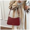 IELGY French Niche Simple Retro Dumpling Bag Trendy Armpit Order Shoulder Baguette Bag