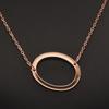 Kvinne 26 engelske bokstaver Ornament Ripple Chain Personlig brevkjede