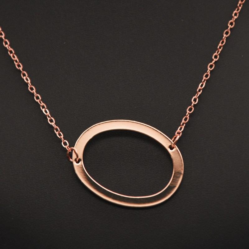 Kvinne 26 engelske bokstaver Ornament Ripple Chain Personlig brevkjede