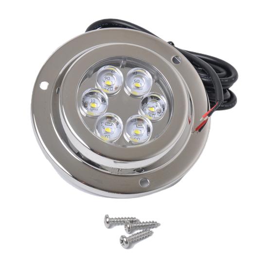 LED Underwater Light Waterproof Anti-rust Stainless Steel IP68 10-30VDC 14W Boat Lamp for Yacht