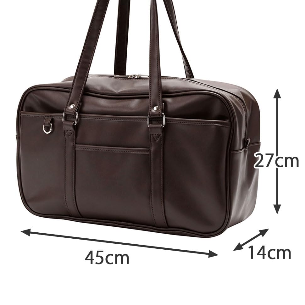 Faux Leather School Bag 17L A and Practical Choice for Middle High and Fits A4 Size Has a Tablet PC and Is a Fashionable Tote A Perfect Gift for