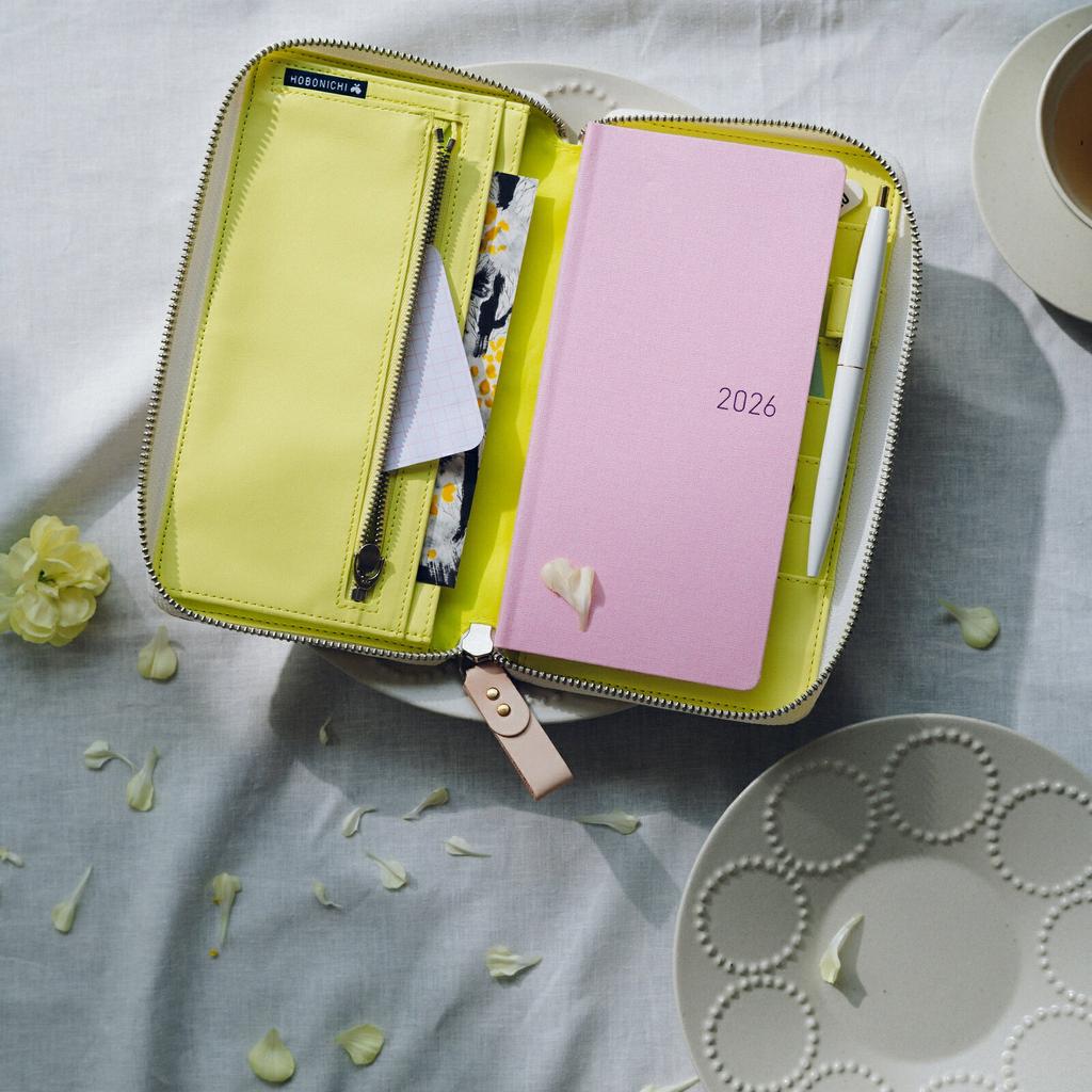 Hobonichi Techo Cover Slim Vertical weeks MEGA Mina Perhonen skyful (yellow)
