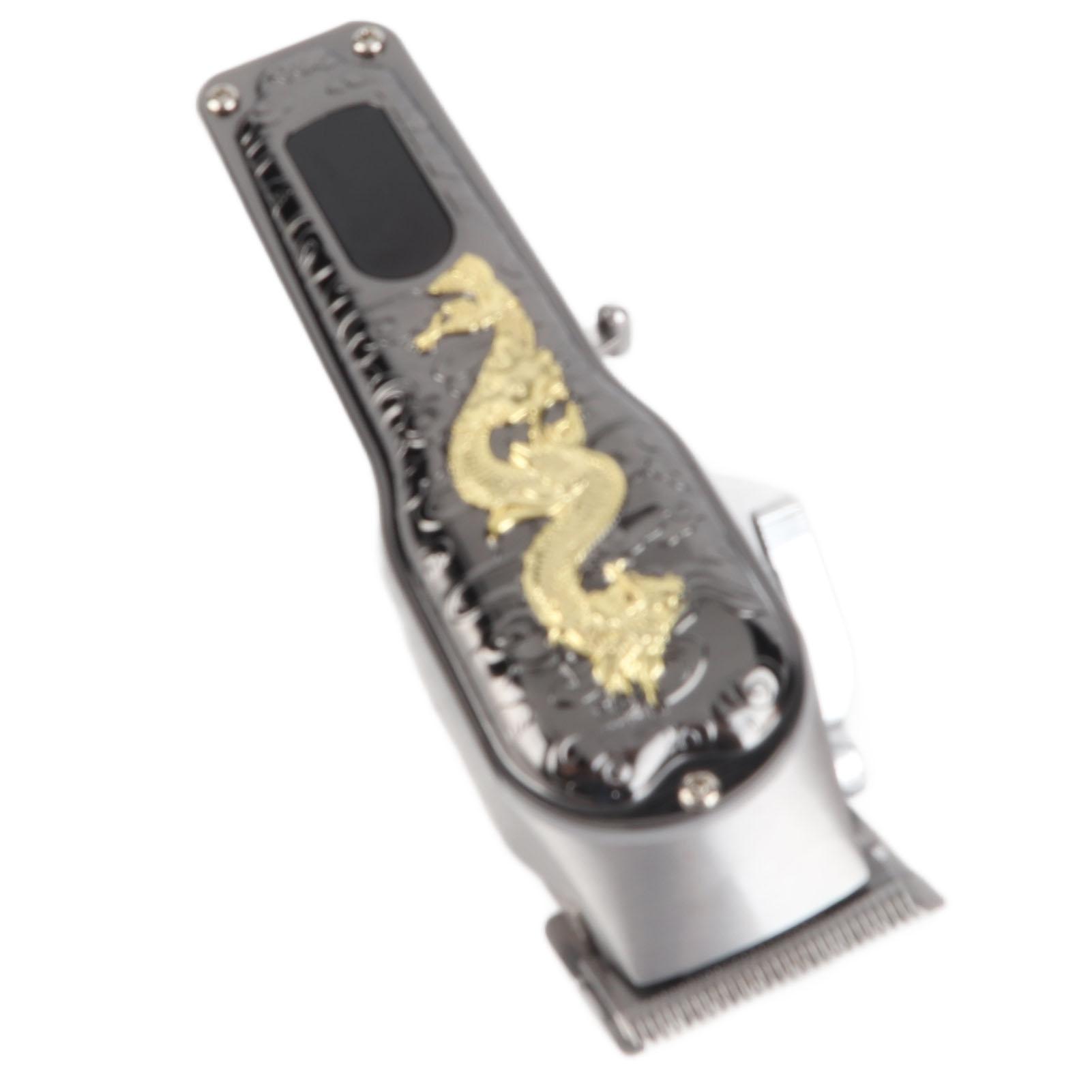 

Электрическая машинка для стрижки волос с зарядкой через USB, светодиодным дисплеем и низким уровнем шума, беспроводная машинка для стрижки волос с 8 направляющими гребнями