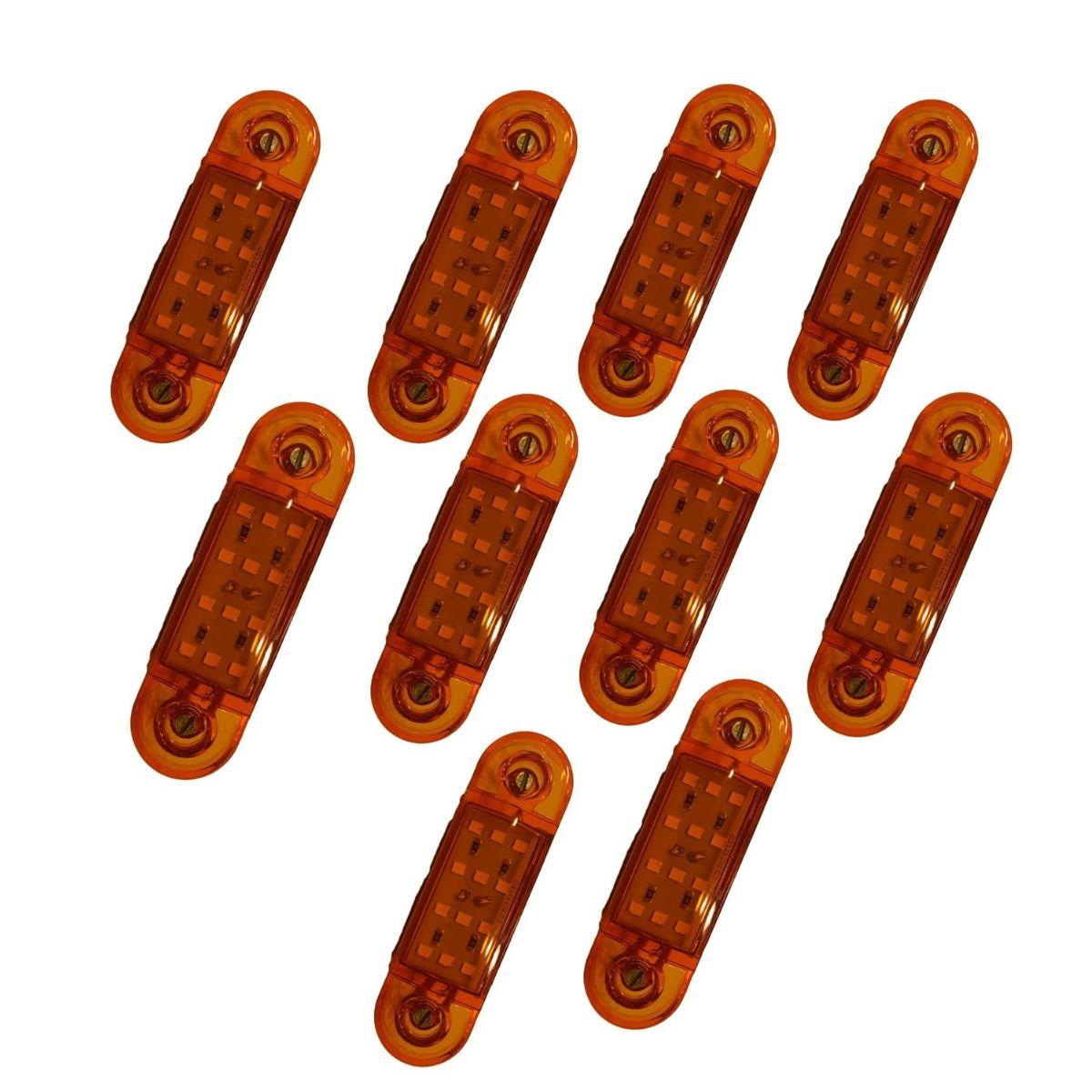 

24V 10-PACK Trailer Marker Light Amber Trailer RV Marker LED Light Marker lights Boat