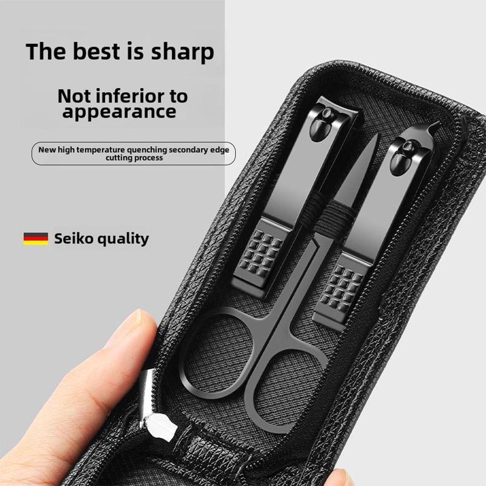 6-Piece Stainless Steel Nail Clippers Manicure Set with Ear Spoon - Nail Tools.