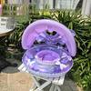 Large Toddler Boat-Themed Swimming Ring with Canopy & Steering Wheel