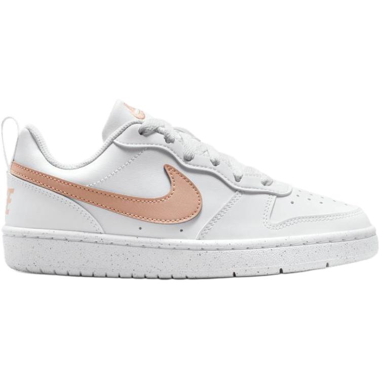 Nike Court Borough Low Recraft GS Białe Trampki Dziecięce Błyszczące DV5456141