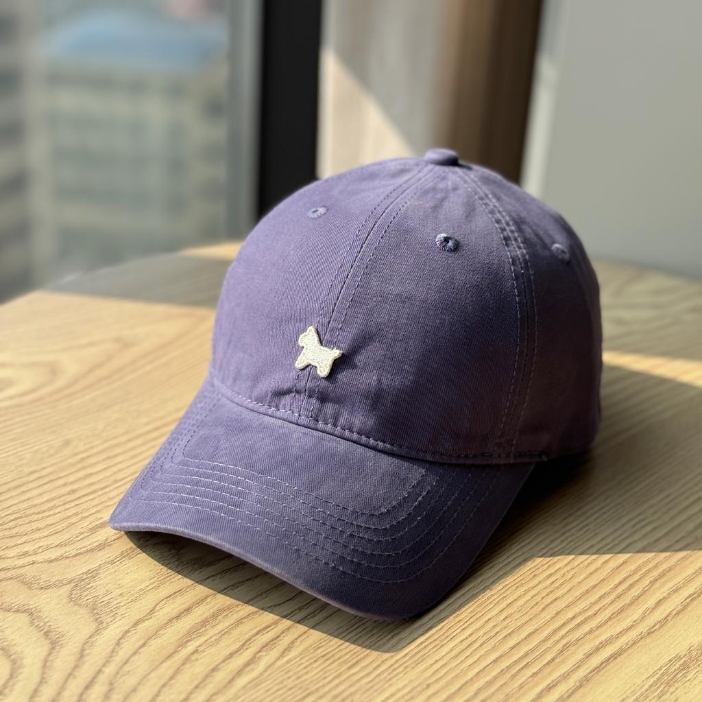 Spring and summer pony embroidery soft-top baseball cap for women, outdoor sun protection hat with deep and wide brim, makes the face look smaller,