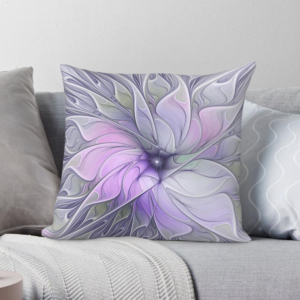 Stunning Beauty Fractal Flower Pillowcase Polyester Linen Velvet Creative Zip Decor Pillow Case Home Cushion Case Wholesale