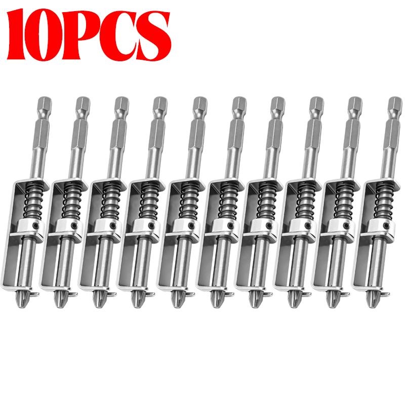 1/10pcs Spring Positioning Screw Retainer Universal Spring-Loaded Screw Holder Bit Anti-Drop Screw Retaining Tool Accessories