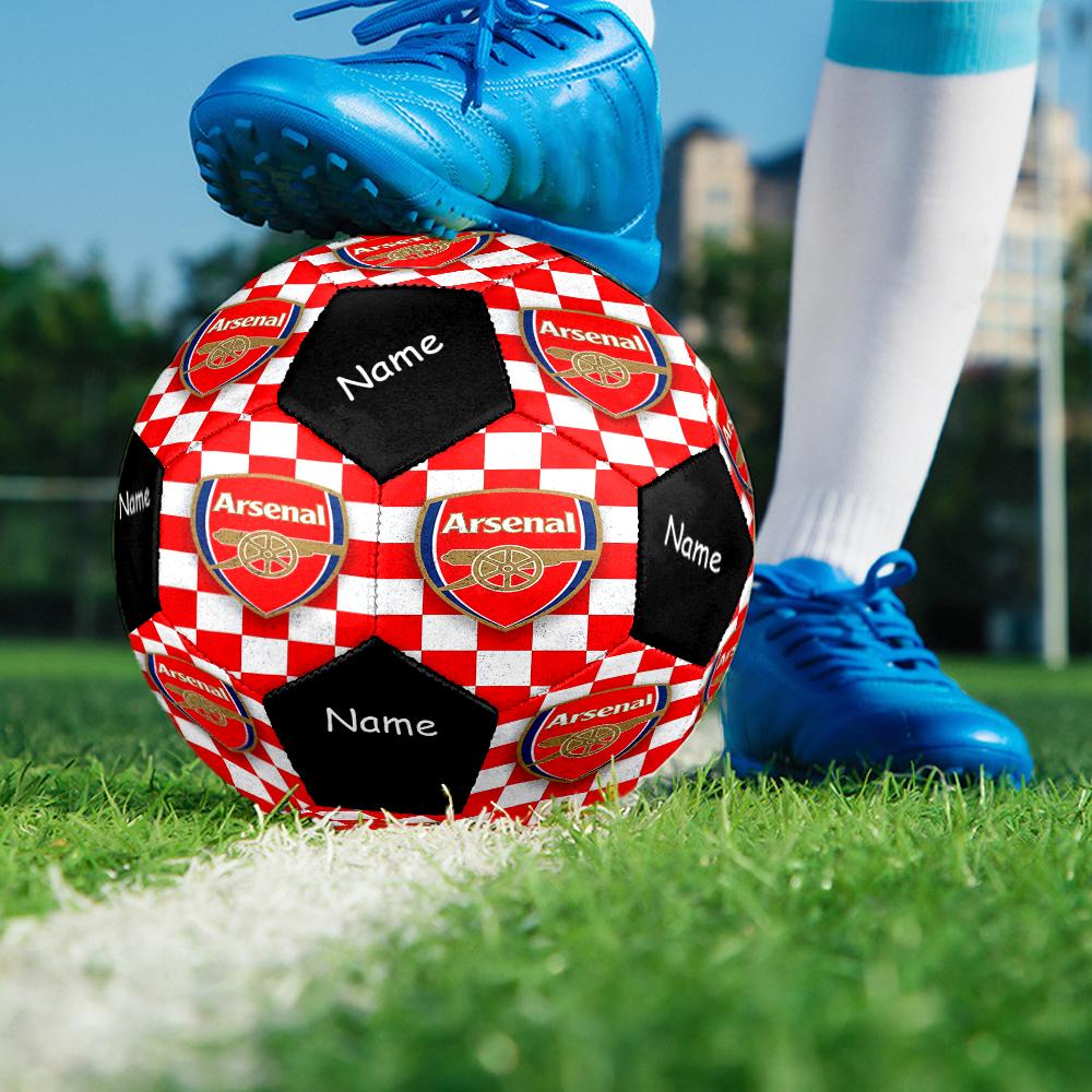 Custom Name Arsenal Football Club Theme Size 5 Soccer Ball, Suitable for Both Indoor and Outdoor Matches, a Gift Suitable for Everyone.