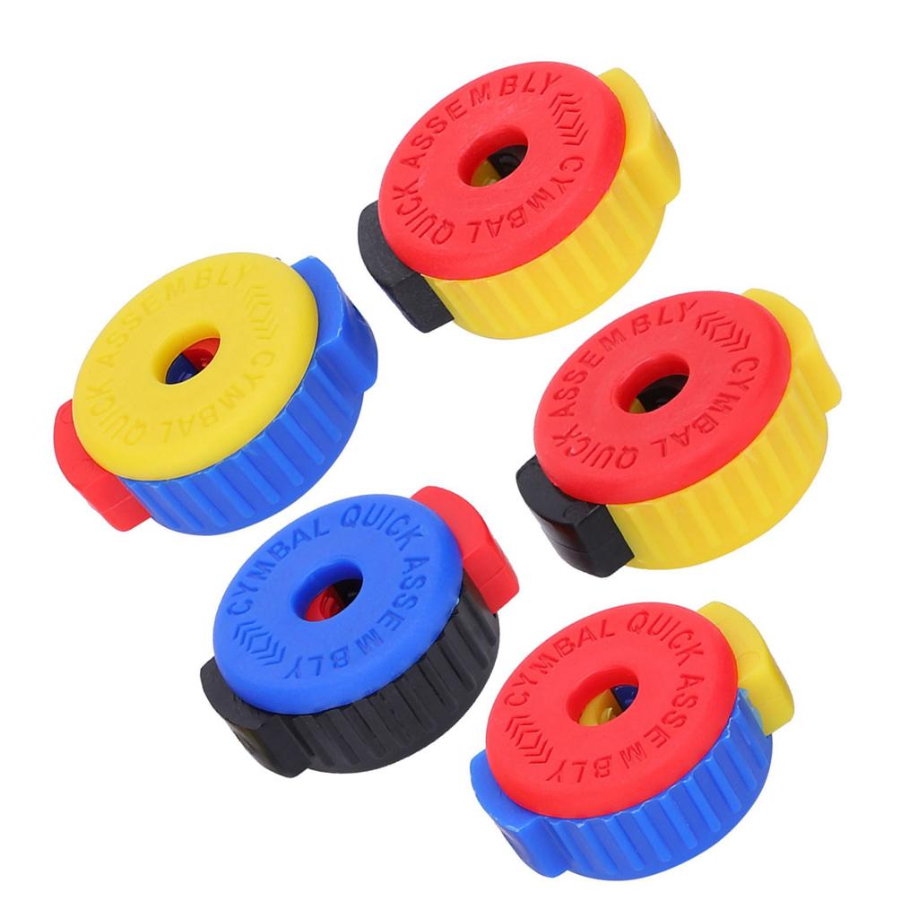 5Pcs Drum Quick Release Nut Cymbal Installation Removal Stand Screw Cap Fixing Buckle