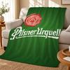 Beer P-Pilsner U-Urquell Throw 240g Flannel Blanket, Suitable for Sofas, Beds, Offices, Exquisite Gift Blankets