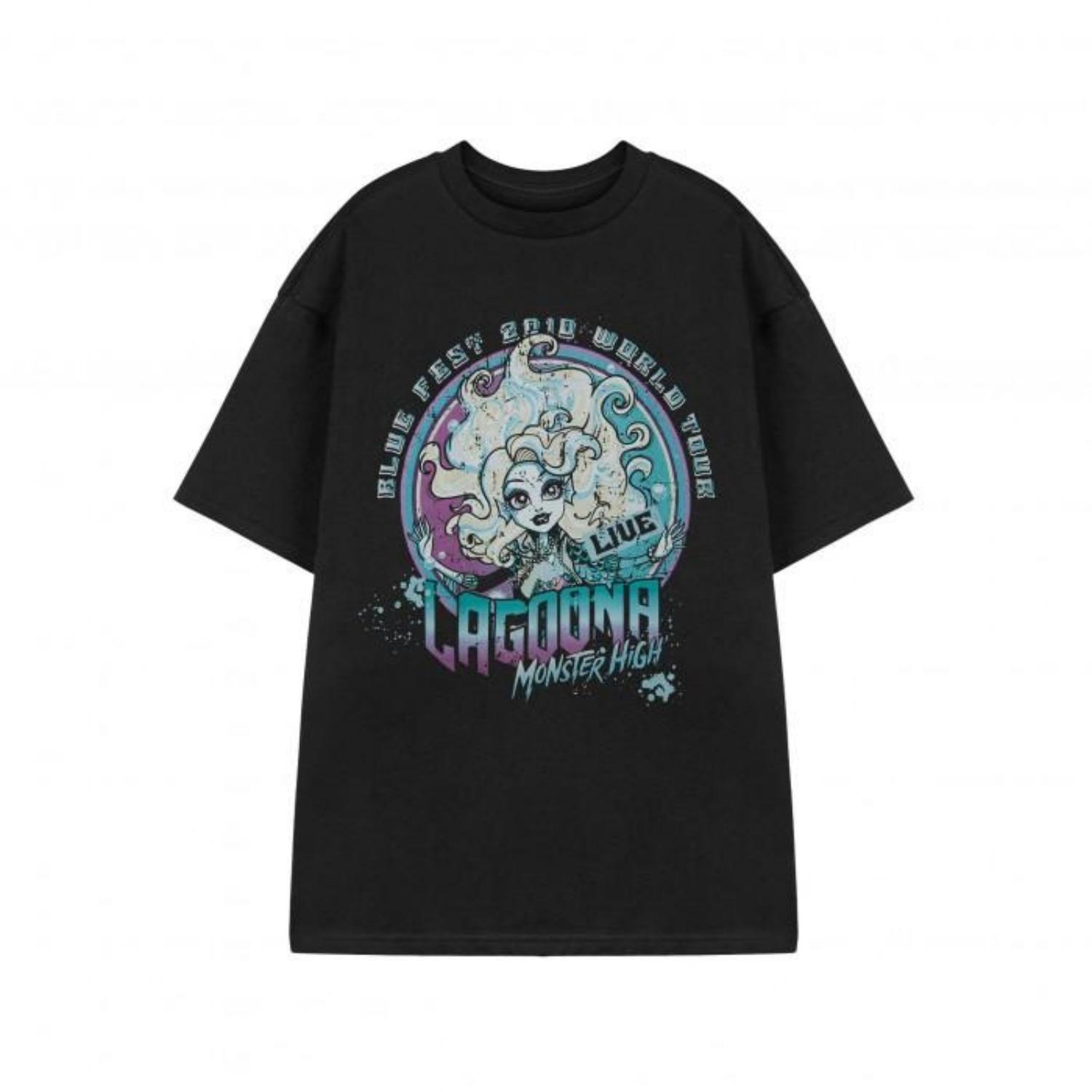 

Monster high Women s_Ladies Lagoona T-Shirt S чёрный