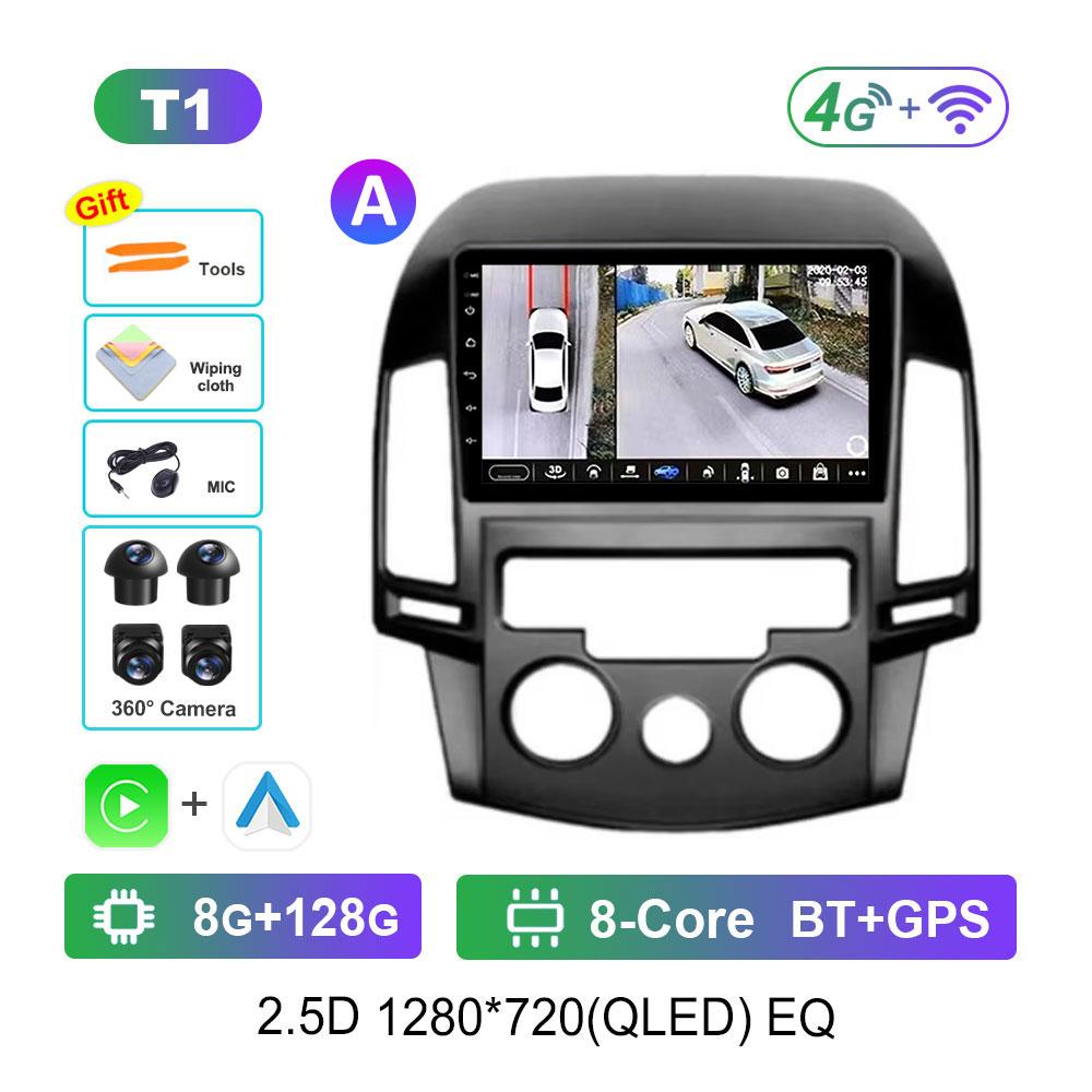 Android OS Car Radio Multimedia Player for Hyundai I30 2006 - 2011 WiFi GPS Navigation DSP Stereo Split Screen BT Head Unit