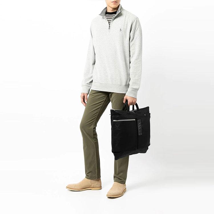 Polo Ralph Lauren FW21 Solid Logo Embroidered Half-Zip Pullover Sweatshirt Men Sweatshirt Gray 710812963-002