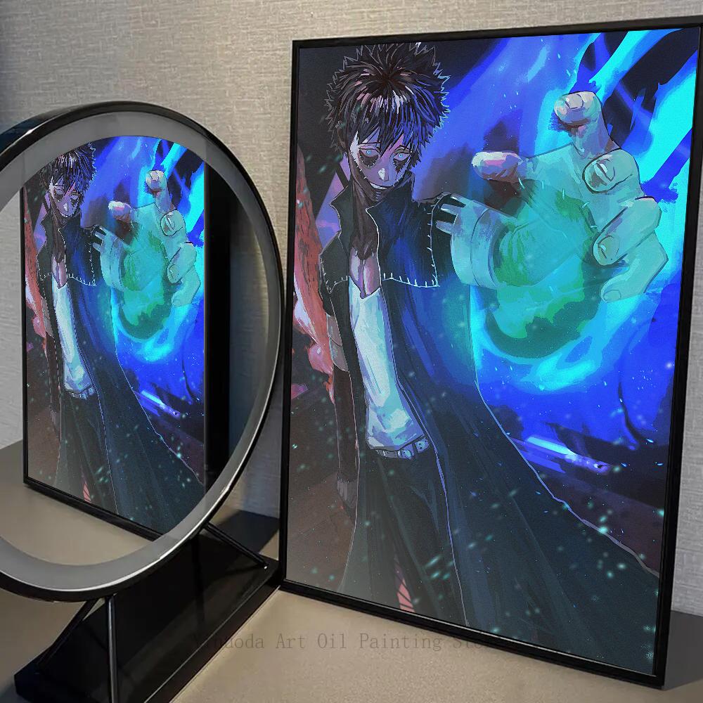 1PC My Hero Academia Dabi Poster Self-adhesive Art Waterproof Paper Sticker Coffee House Bar Room Wall Decor