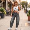 Women's Casual High Waisted Jeans Loose Fit Denim Pants for Everyday Wear