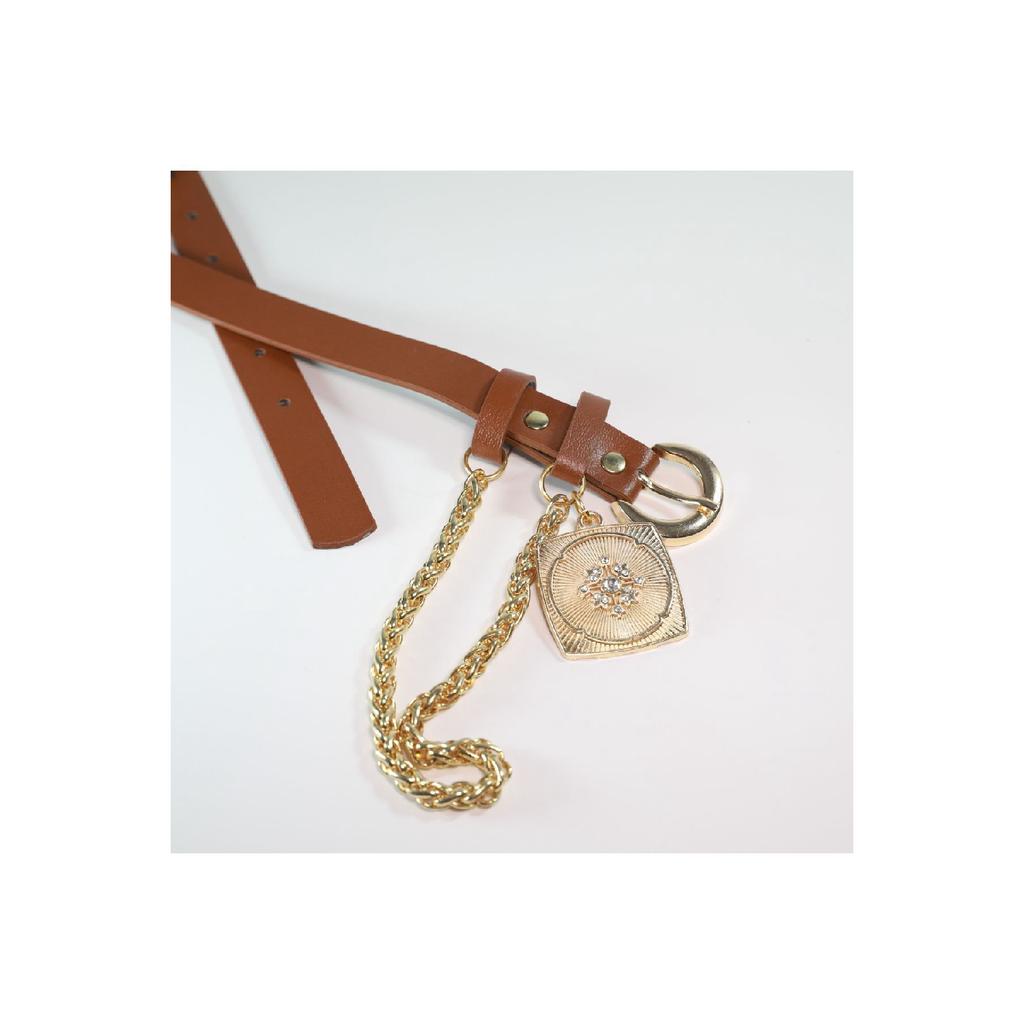 King Chain Medallion Curea pentru pantaloni pentru femei, centură pentru jachetă, centură pentru rochie, centură pentru cămașă