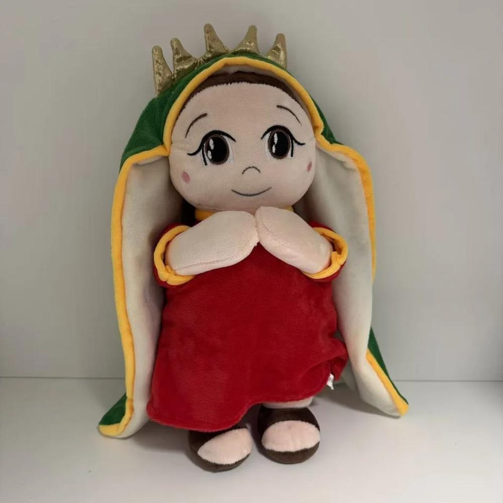 Hot Maria Children Music Soothing Breathing Doll Jesus Plush Toys Kids Sleep Companion Toy Sound and Light Dolls Christmas Gifts