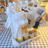 Mini Dolls Clothes Storage Rack Plastic Doll Clothes Display Rack  Dress Pants Accessories