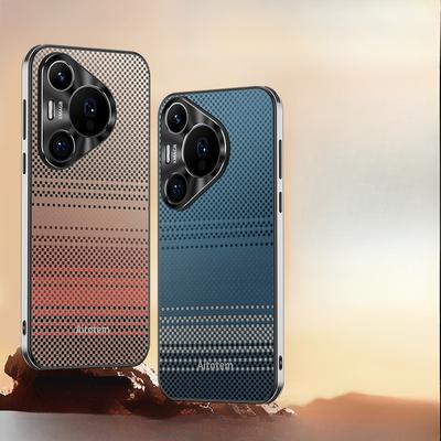Etui na telefon Huawei Pura70pro, Tkane z włókna węglowego P60 Odporność na upadki z poduszką powietrzną 50, Pełny pakiet 40, Modne dla kobiet i mężczyzn